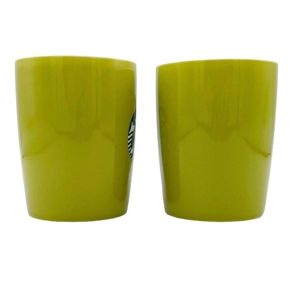 Starbucks 2021 Avocado Lime Green Siren Mermaid Collector Coffee Mug 10 Oz Set/2 - Picture 5 of 11